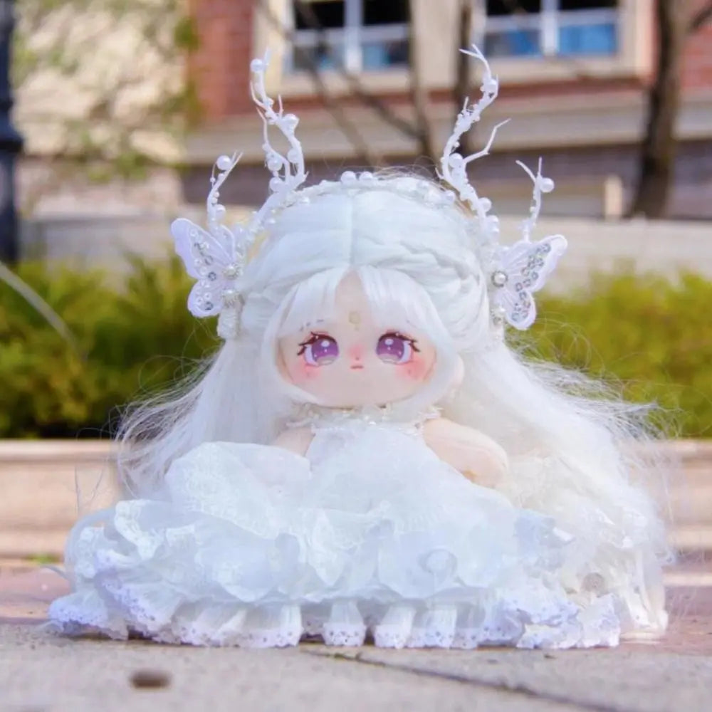 20cm Dress Up Baby Clothes Cotton Doll Can Change Clothes With Skeleton Figure Dolls Big Eyes Naked Baby Doll Collection Gift
