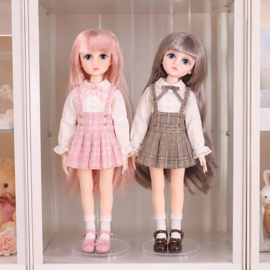 Princess Toy Beautiful 30cm Dress Up Doll Kawaii Toys Movable Joint Doll DIY with Hair 1/6 20-joint Doll Body Toddler