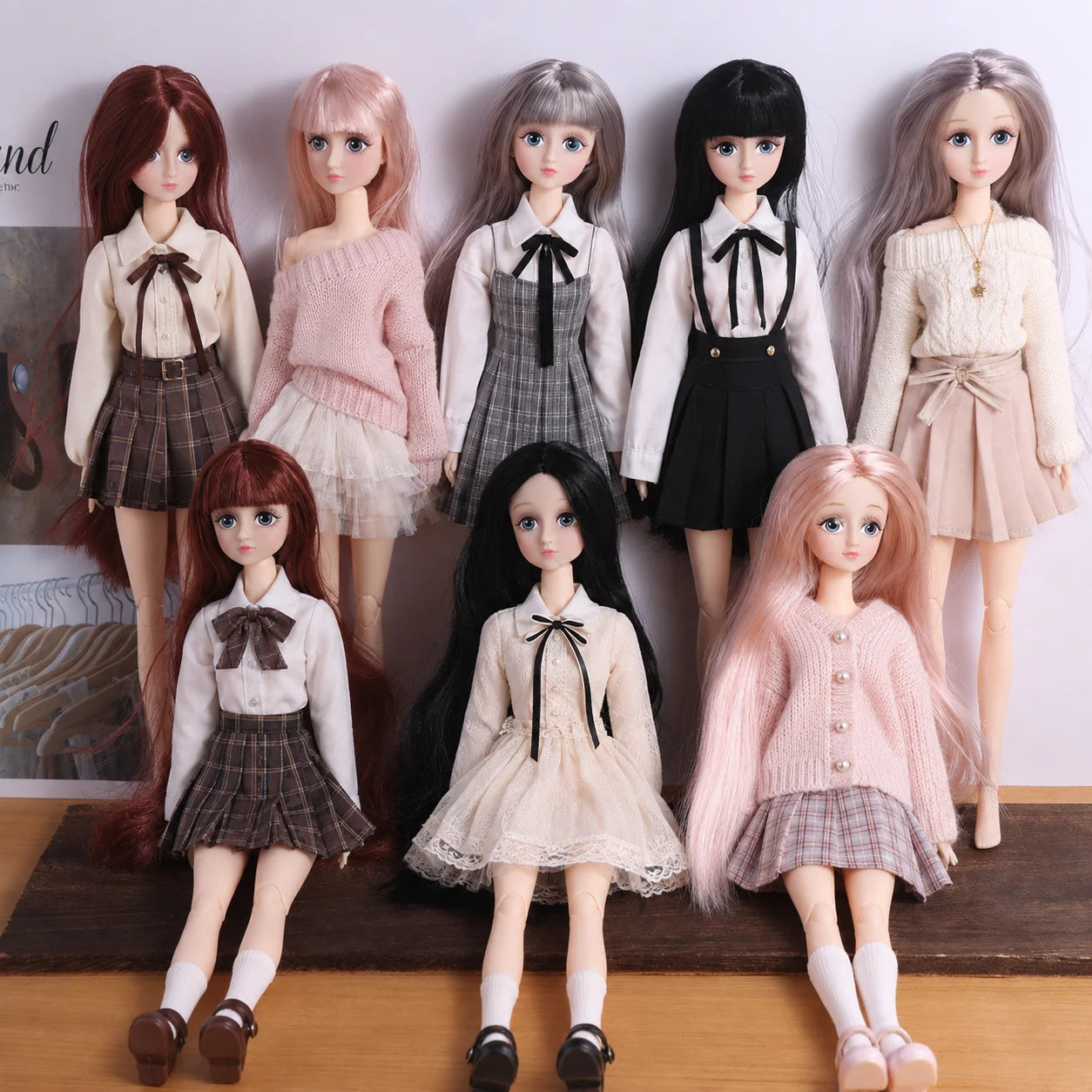 Princess Toy Beautiful 30cm Dress Up Doll Kawaii Toys Movable Joint Doll DIY with Hair 1/6 20-joint Doll Body Toddler