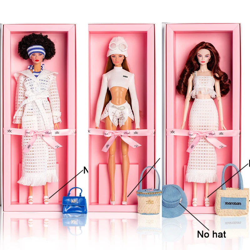 Xianxian 32cm Supermodel Doll With Gift Box And Doll Stand Exquisite Princess Dress Outfit Party DIY Toys Collector Girl Gifts