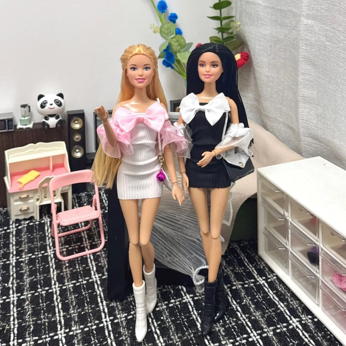 1/6 Scale European Girls Princess BABI Doll Fashion Gentle Temperament Dress Set 30cm Doll Joints Movable Birthday Gift Toy